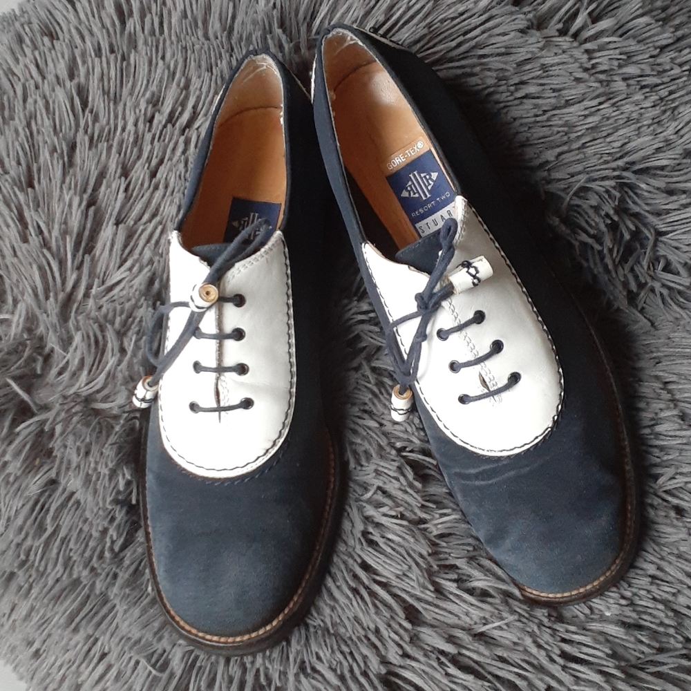 Stuart Weitzman Golf Shoes Navy Blue / White 7.5